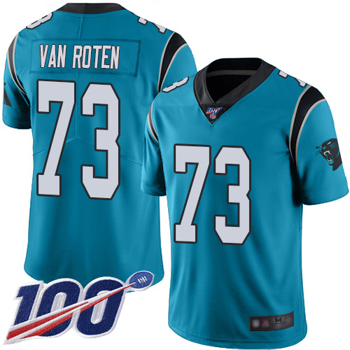 Carolina Panthers Limited Blue Youth Greg Van Roten Alternate Jersey NFL Football #73 100th Season Vapor Untouchable->youth nfl jersey->Youth Jersey